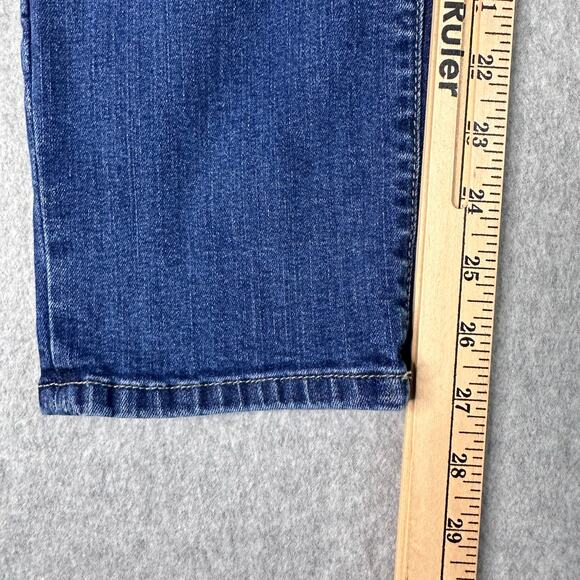 NYDJ Jeans Blue WMNS 8 Slim Fit Boyfriend Denim Lift Tuck Technology High Rise - Picture 12 of 13